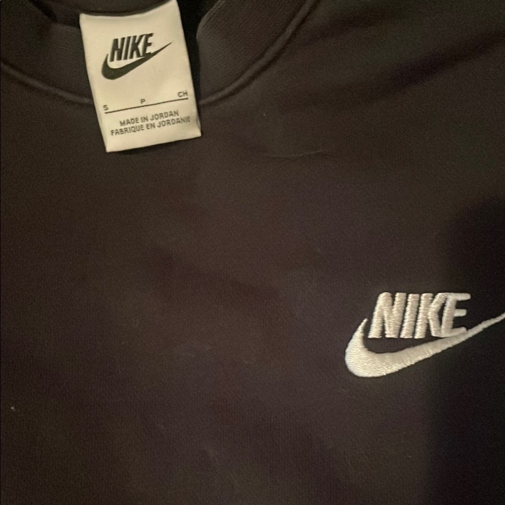 Nike Black Crewneck with White Logo